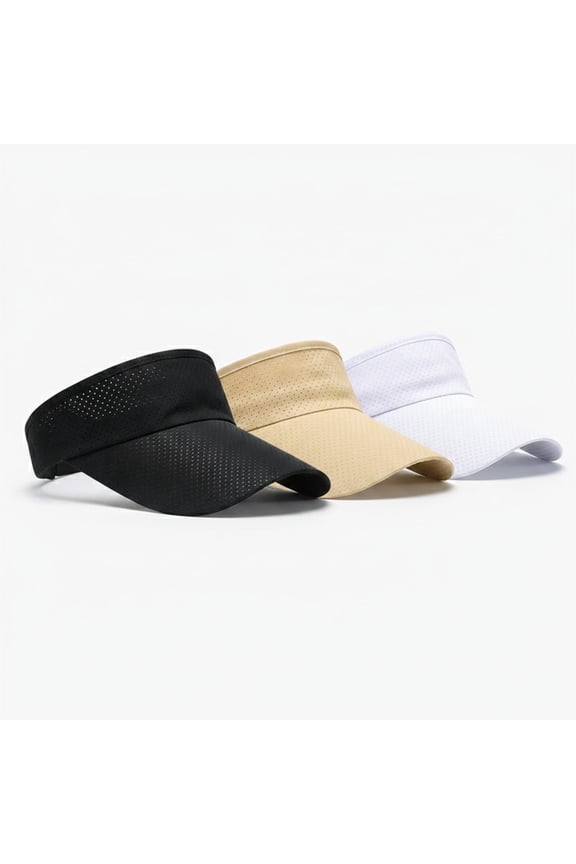 3 Packs Sport Sun Visor Hats,Adjustable Empty Top Quick-Drying,for Outdoor