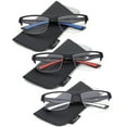 thumbnail image 1 of 3 Packs Sporty Half Frame Mens Reading Glasses 1.50, 1 of 3