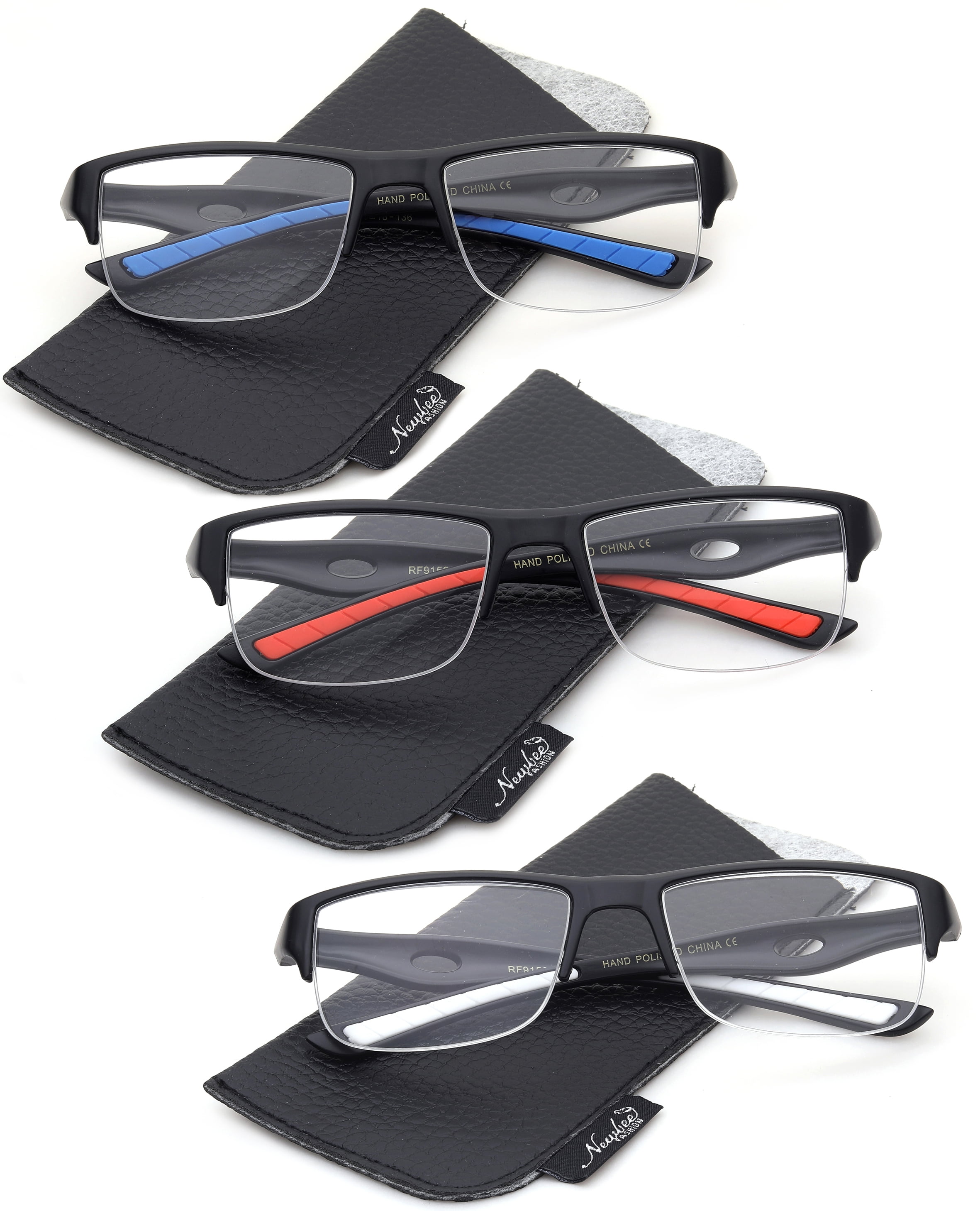 Specsavers Order Mens Glasses Online Sporty Half Frame Reading - Main Image