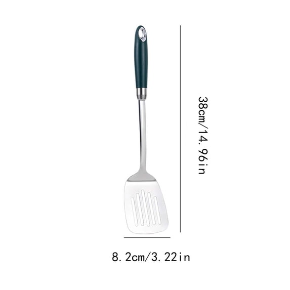 3 Packs Stainless Steel Kitchen Utensil Cooking Spoon Spatula Slotted Turner for Nonstick Pans Dishwasher Safe Ergonomic Handle Home Kitchen Tools