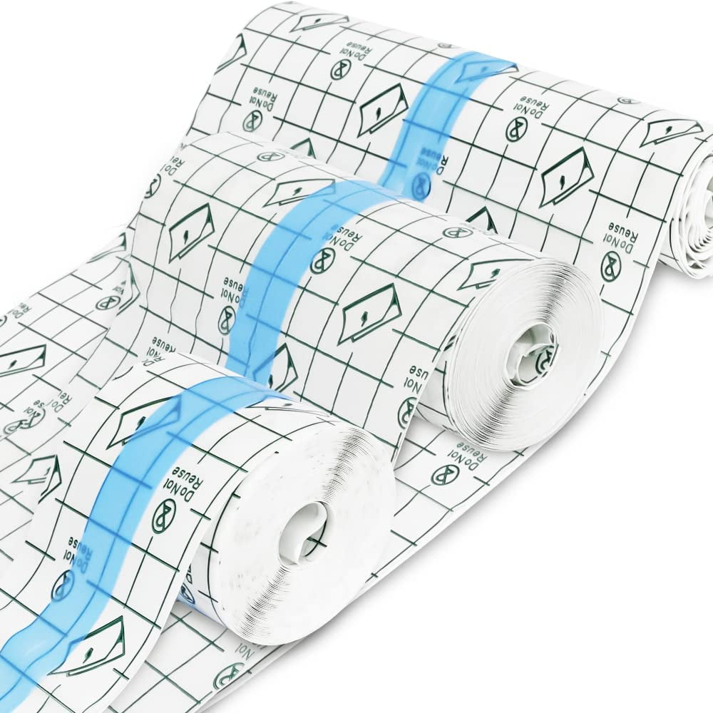 3 Packs Tattoo Aftercare Waterproof Bandage, STONCEL Transparent Stretch Adhesive Film Dressing, Second Skin Wound Healing Protective Tape for Plastic Cover, Recovery, Keep Wound, Protective Shield