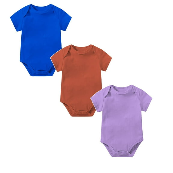3 Packs Toddler Clothes for Girls Infant Bodysuit Breathable Romper Pajamas Jumpsuit New Born Clothes Baby Girl 18 Months
