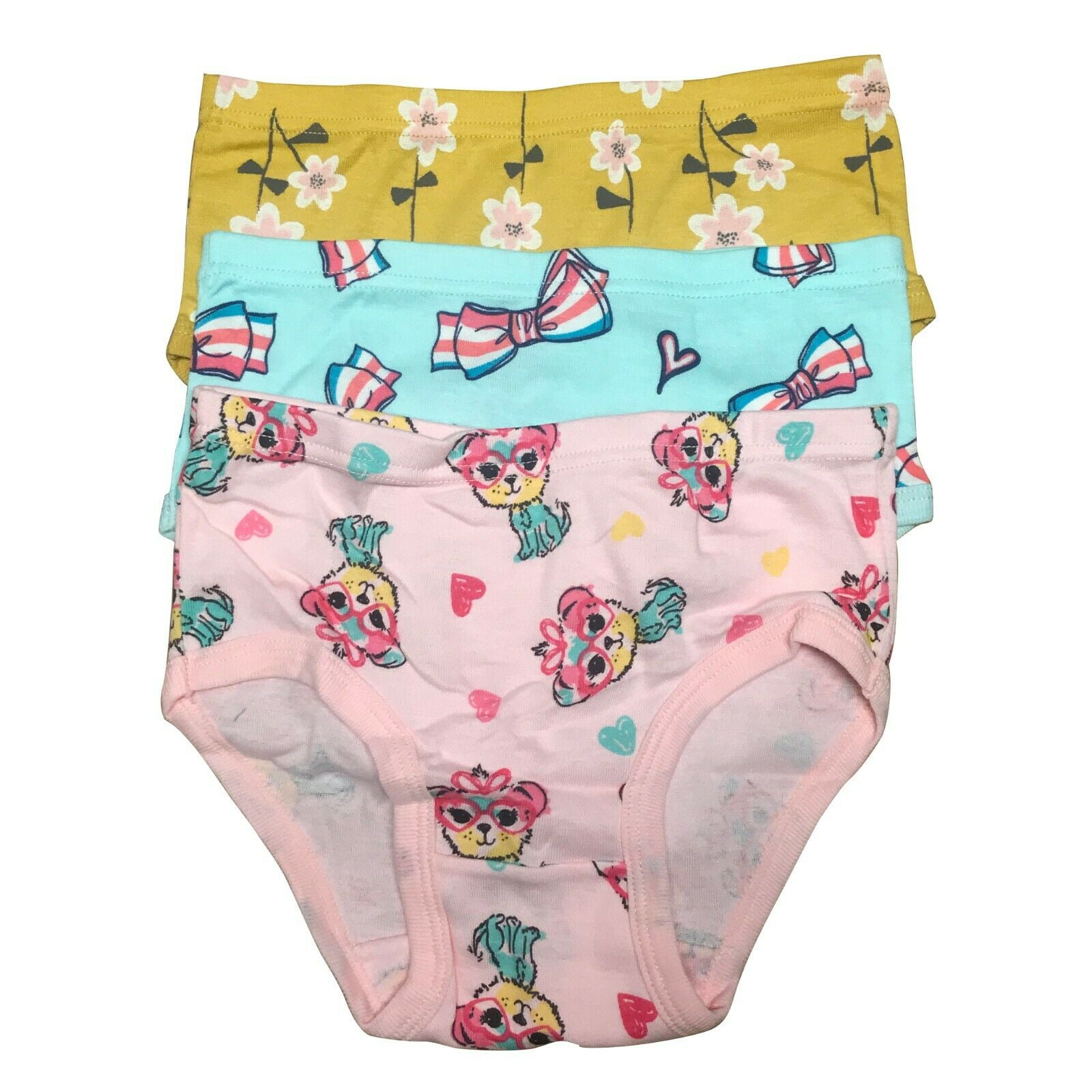 3 Packs Toddler Little Girls Kids Underwear Cotton Briefs Size 2T 3T