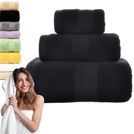 3 Packs Towels 800 GSM Egyptian Cotton, 2026 Upgraded Version Luxury Bath Towels, 3 Packs Luxury Large Bath Towel Set, Ultra Soft Absorbent Quick Dry