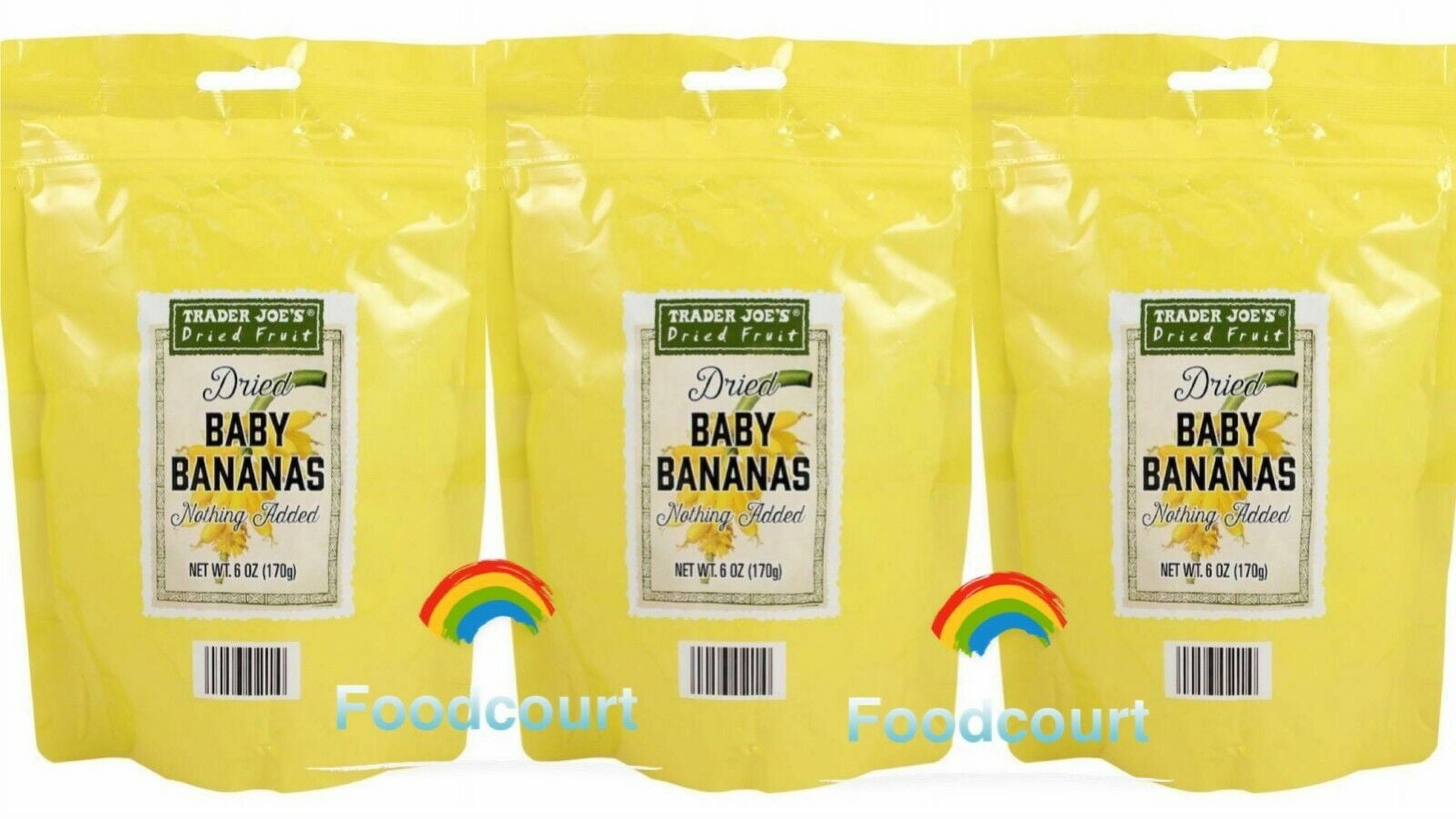 3 Packs Trader Joes Dried Baby Bananas, All Natural