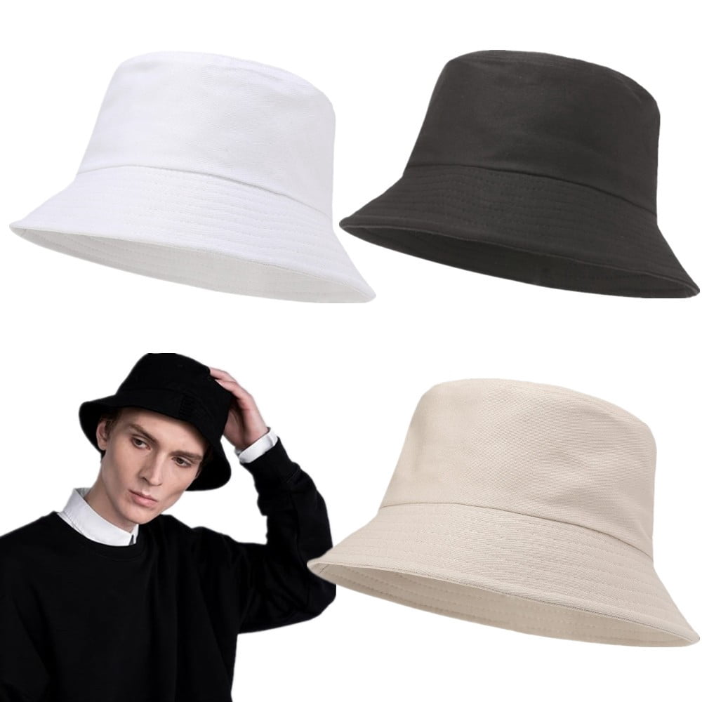 3 Packs Unisex Bucket Hat Solid Colors Sun Hat with UV Protection 3 Packs Unisex Athletic Bucket Hat Solid Colors Sun Hat with  main image 2