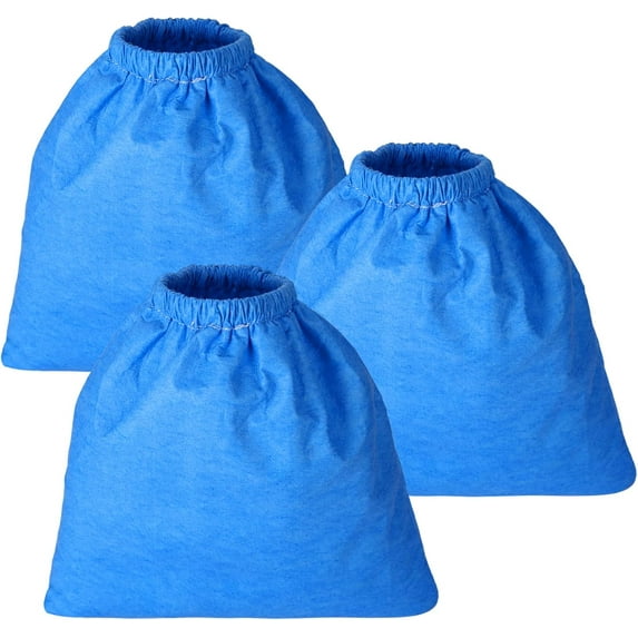 3 Packs VRC5 Cloth Filter Bags，Compatible with Vacmaster VRC5 - Cloth Filter for 4 - 16 Gallon Wet/Dry Vacuums