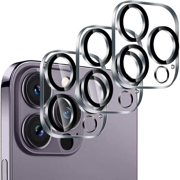 Jingyang [3-Packs] Camera Lens Protector for iPhone 14 Pro 6.1" and iPhone 14 Pro Max 6.7", Ultra Clear Anti-scratch 9H Hardness Tempered Glass