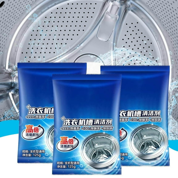 3 Packs Washing Machine Cleaner and Descaler Tablets - Deep Clean and Descaling for HE Front and Top Loaders Washer - High-Efficiency Tablets for a Fresh, Spotless Laundry, Remove Odor