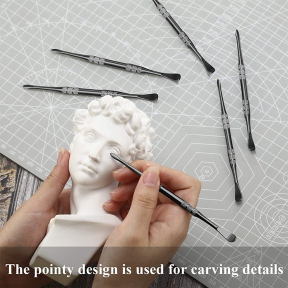 3 Packs Wax Carving Tool Wax Tool Carving Tool Stainless Steel Tool Spoon 4.75 Inch