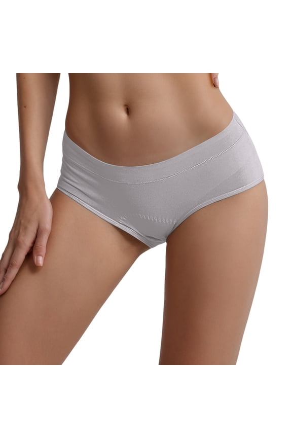 3 Packs Women's Period Underwear Menstrual Postpartum Easy Clean Teens Briefs Panties for Women S Light Blue