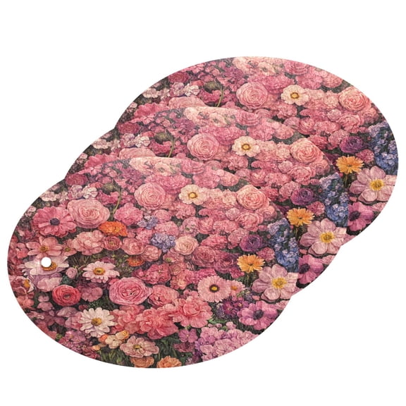 3 Packs Of Wood Pulp Cotton Dishwashing Sponge 3.54x2.56 Inch Dishwashing Sponge Household Cleaning Sponge Kitchen Utensils Clean Use Beautiful Sea Of Flowers