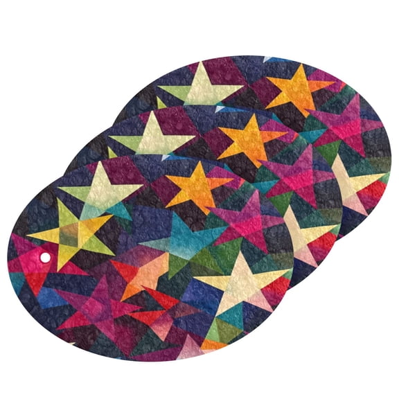 3 Packs Of Wood Pulp Cotton Dishwashing Sponge 3.54x2.56 Inch Dishwashing Sponge Household Cleaning Sponge Kitchen Utensils Clean Use Colorful Star Cartoon4