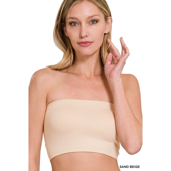 3 Packs - Zenana Women & Plus Seamless Strapless 7" Bandeau Tube Top w/No Pad