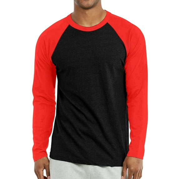 3 Packs of TOP PRO Men & Women Long Sleeve Baseball Raglan Tee Shirt Top (S-3XL)