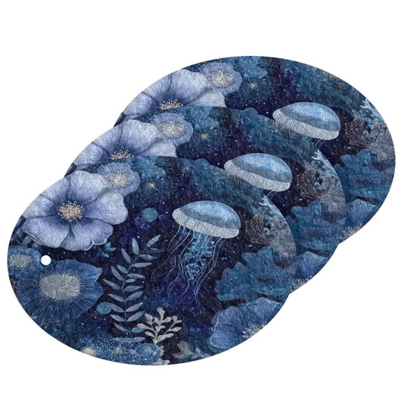 3 Packs of Wood Pulp Cotton Dishwashing Sponge 3.54x2.56 Inch Dishwashing Sponge Household Cleaning Sponge Kitchen Utensils Clean Use Jellies in Sea
