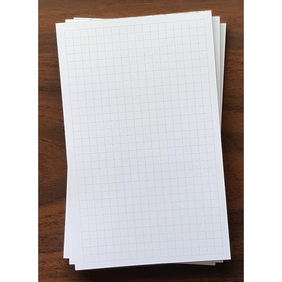 3 Pads - Graph Note Pad, 5" x 8", 50 Sheets, 1/4" Grid Spacing, Heavyweight, Very Nice Paper