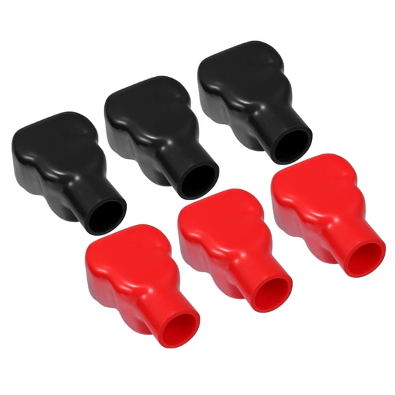 3 Pair Battery Terminal Insulation Covers 65mm Length 18mm 0.71" Car Battery Post Cap for Motorcycle