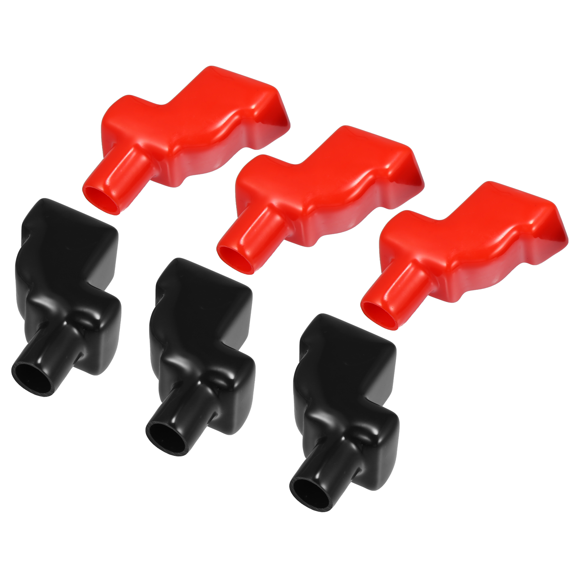 3 Pair Battery Terminal Insulation Covers 67mm Length 15mm 0.59" Car