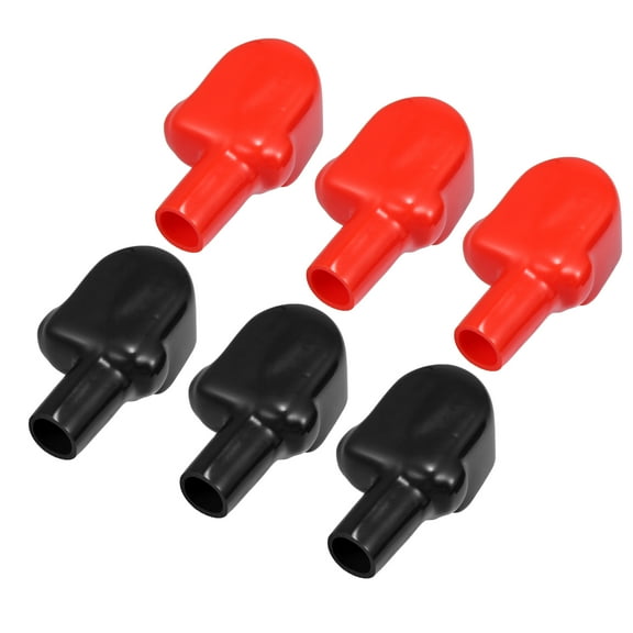 3 Pair Battery Terminal Insulation Covers 70mm Length 13mm 0.51" Car Battery Post Cap for Motorcycle