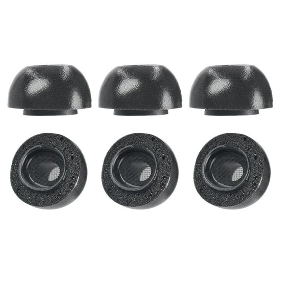 3 Pair Black Replacement Noise Cancellation Memory Foam Ear Tips S/M/L for Airpods Pro  Accessory Part