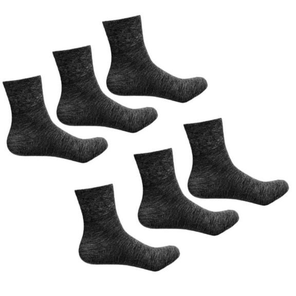 3 Pair Cotton Diabetic Socks Mens Women No Binding Wide Extra Loose Top Moisture Wicking Ankle Socks for Swollen Foot