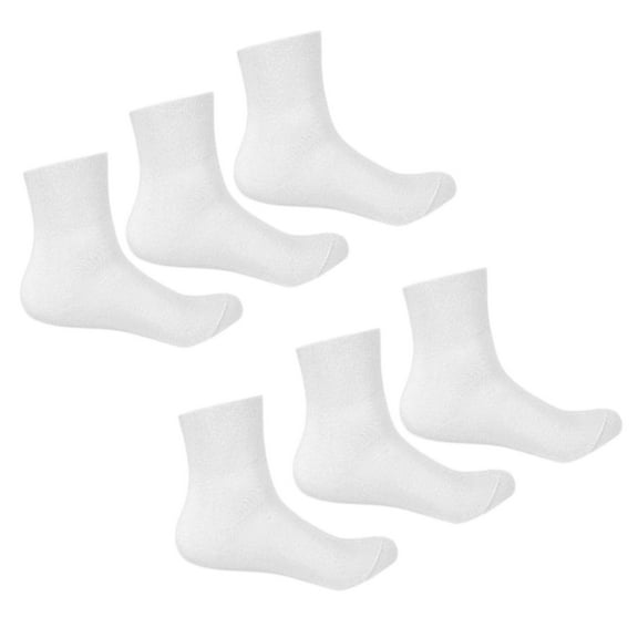 3 Pair Cotton Socks Mens Women Not Binding Wide Extra Loose TopWicking Ankle Socks for Swollen Foot