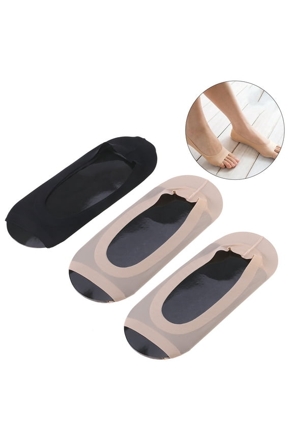 3 Pairs Toeless Socks Comfortable Socks Invisible Toeless Sock Invisible Peep Toe Socks Invisible Open Toe Socks