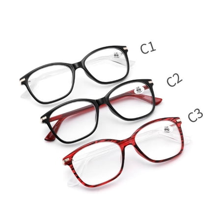 3 Pair Men Womens Square Oversized Reading Glasses Blue Light Blocking Readers