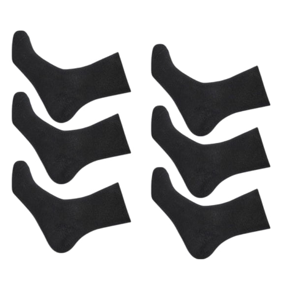 3 Pair Mens Women Cotton Socks Not Binding Top Wide Extra Loose Mouth Business Solid Short Ankle Socks