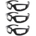 thumbnail image 1 of 3 Pair Motorcycle Riding Glasses Padding Goggles UV Protection Dustproof Windproof Motorcycle Sunglasses for Outdoor Actives, 1 of 12