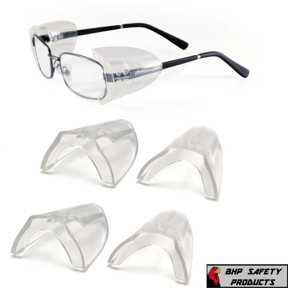 3 Pair Pyramex Ss100 Flexible Clear Side Shield For Safety Glasses Slip On Z87+