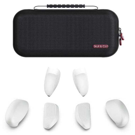 3 Pair Replaceable Ergonomic Grips with Protective Case & Organsier Bag for Console and Regular Model