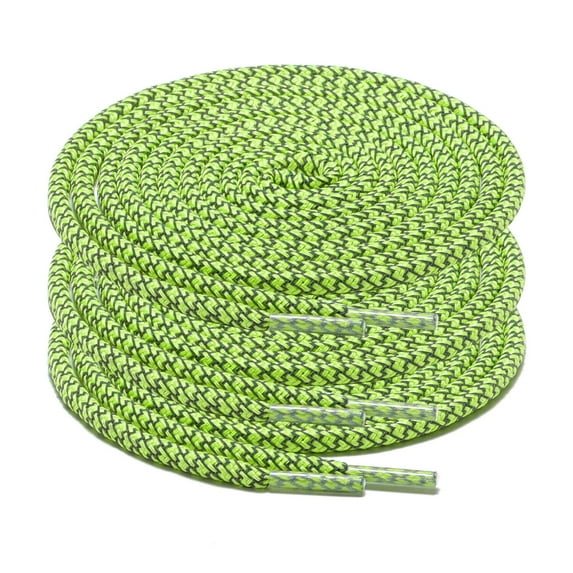 3 Pair Round Reflective Shoe laces Replacement Rope for Sneakers Running Shoes
