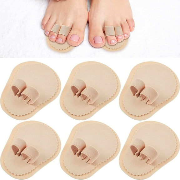 3 Pair Toe Straightener Hammer Toes Corrector with 2 Holes for Claw Toe Mallet Toe Contracted Toe and Cured Toe Hammer Toe Splint