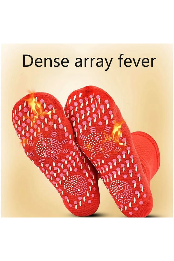 3 Pair Tourmaline Thermal Circulation Acupressure Self-Heating Shaping Socks, Tourmaline Slimming Health Sock, Foot Massage Thermotherapeutic Sock