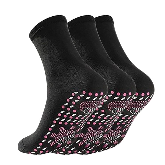3 Pair Of Tourmalines Heating Health Socks Tourmalines Health Socks Tourmalines Health Socks Magnetic Heating Socks Foot Massage Thermotherapeutic Socks