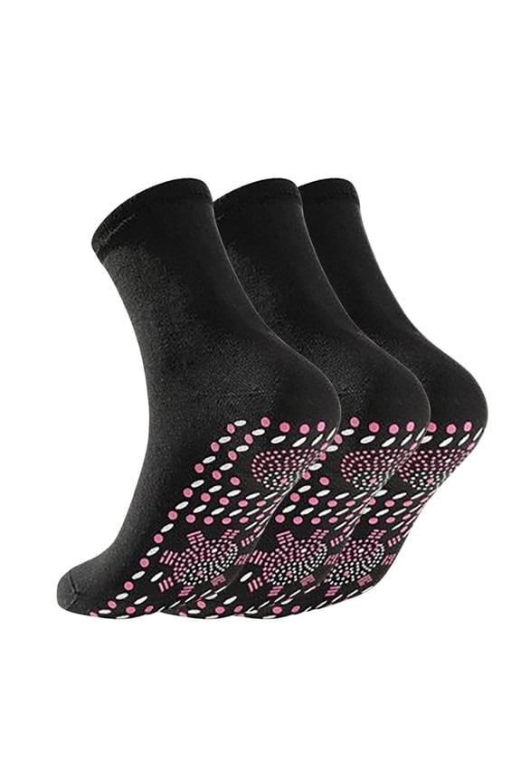 3 Pair Of Tourmalines Heating Health Socks Tourmalines Health Socks Tourmalines Health Socks Magnetic Heating Socks Foot Massage Thermotherapeutic Socks