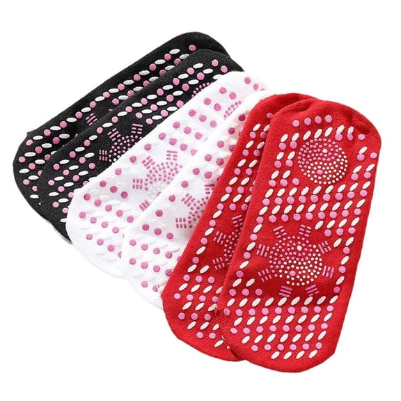 3 Pair Of Tourmalines Heating Health Socks Tourmalines Health Socks Tourmalines Health Socks Magnetic Heating Socks Foot Massage Thermotherapeutic Socks