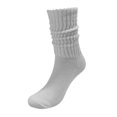 thumbnail image 1 of 3-Pair Unisex Vintage Socks Slouchy Bubble Knit Mid-Calf Socks Chunky Sailor Scrunch Socks Relaxed Retro Outfits Nautical Preppy Style, 1 of 3