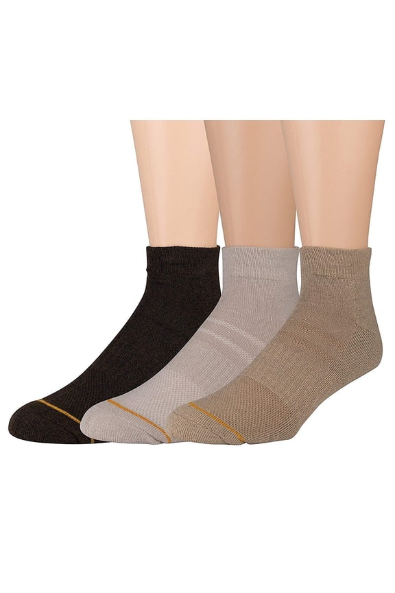 3 Pair Uptown Low Cut Gold Toe Men's Assorted Socks