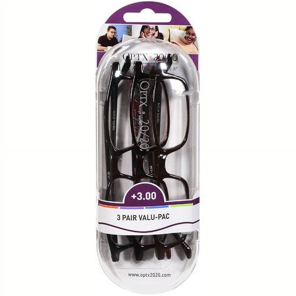 Benchmark Series 2013 Oregon Sky 3個セット Optx 20/20 Classic +3.00 Reader Strength Reading Glasses - 3 Pair