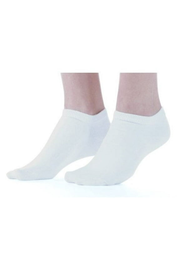3 Pair Women's White Buster Brown Low Cut Cotton Socks - Fits Shoe Sizes 11-12