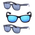 thumbnail image 1 of 3 Pair of Unisex Reading Sunglasses - Full Frame Sun Readers (non bifocal) - Black/Blue - 1.75, 1 of 9