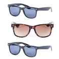 thumbnail image 1 of 3 Pair of Unisex Reading Sunglasses - Full Frame Sun Readers (non bifocal) - Black/Tortoise - 1.25, 1 of 7