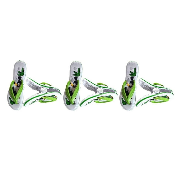 3 Pairs (6 Ct) White Toucan Flopes Style Beach Towel Clips Jumbo Size for Beach Chair, Cruise Beach Patio, Pool Accessories for Chairs, Household Clip, Baby Stroller by C&H Solutions