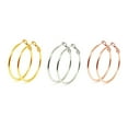 thumbnail image 1 of 3 Pairs 70mm Large Hoop Earrings Stainless Steel for Women Sensitive Ears, 1 of 4