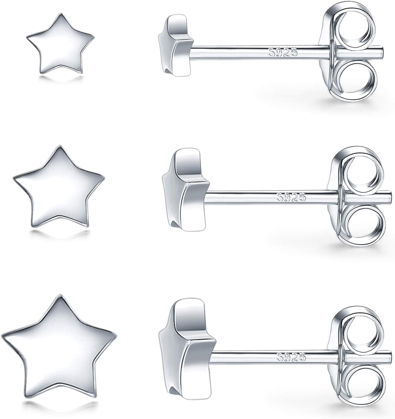 925 Sterling Silver 15mm Hinged Hoop Earrings - 3mm Thick, Small Hoops For Nose/Tragus, UK Made