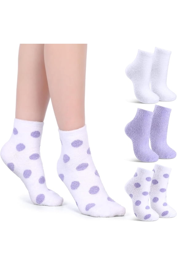 3 Pairs Aloe Socks Women Valentines Day Moisturizing Socks for Dry Cracked Heel Infused Gel Sleeping Fuzzy Lotion for Women Men Softening Dry ( and White)
