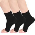 thumbnail image 1 of 3 Pairs Ankle Brace Compression Sleeves - 8-15 mmhg Open Toe Compression Socks with Arch Support for Women & Men , Relief for Swelling, Plantar Fasciitis, and Sprains – Step into Comfort and Stability, 1 of 7
